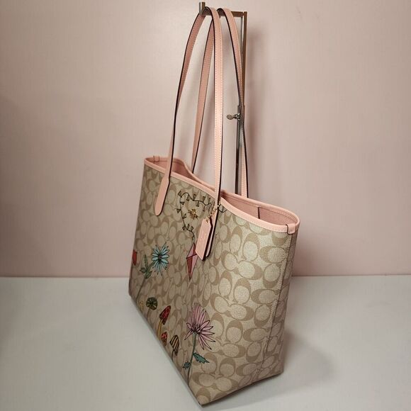NWT Coach CU392 Coach X Observed By Us City Tote Bag In Signature Canvas - Picture 4 of 7